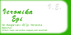 veronika egi business card